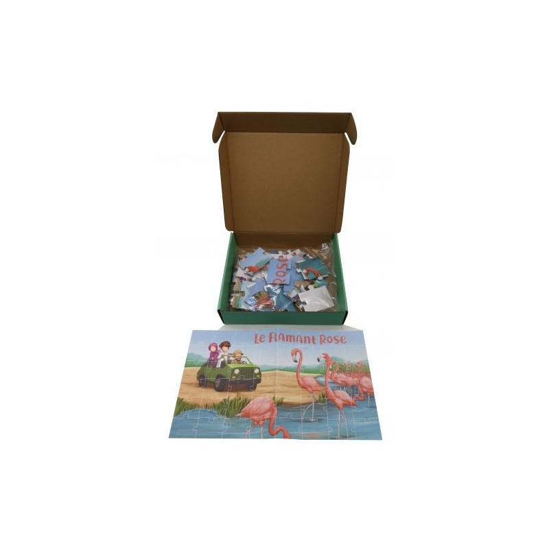 PUZZLE : LE FLAMAND ROSE