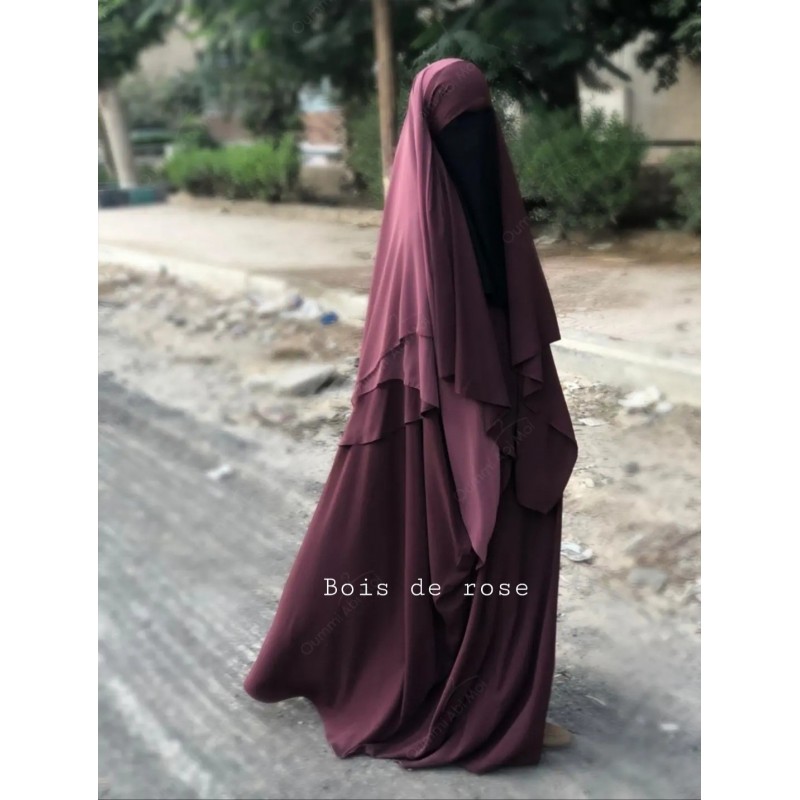 ABAYA SAOUDIENNE - BOIS DE ROSE - BINT.A