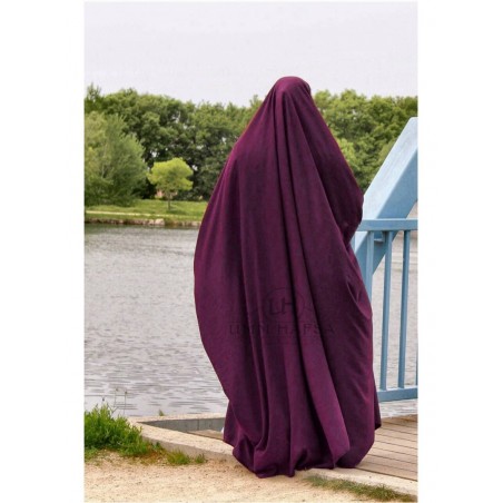 BIG JILBAB SAOUDIEN - PRUNE - UMM HAFSA