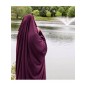 BIG JILBAB SAOUDIEN - PRUNE - UMM HAFSA