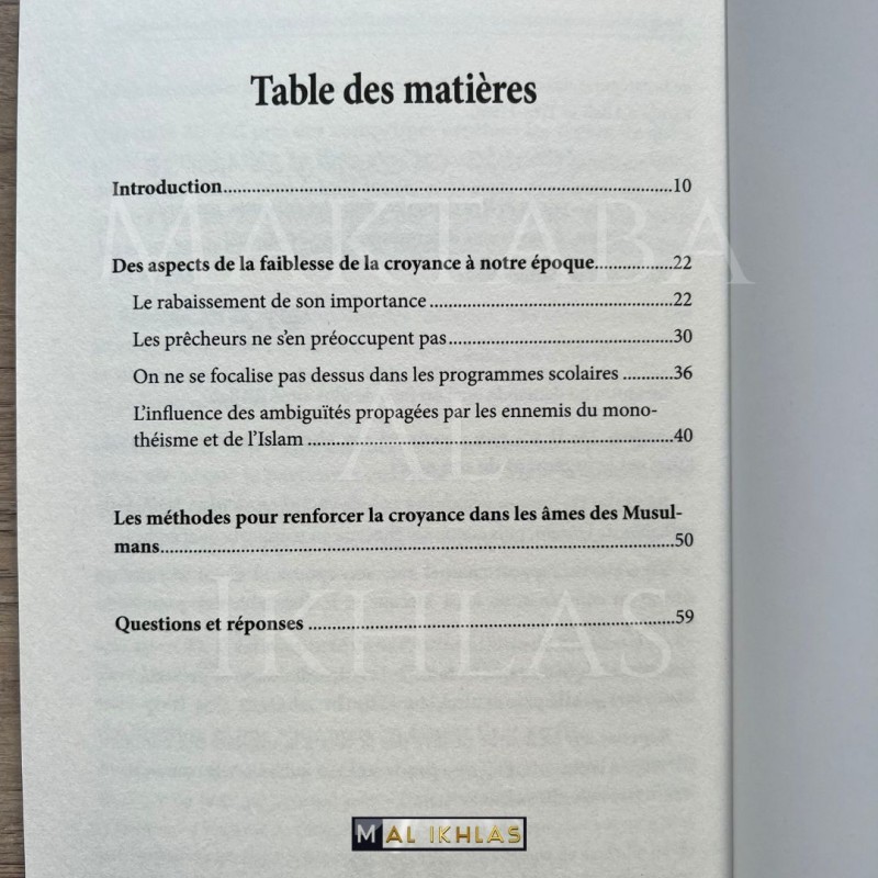 LA FAIBLESSE DE LA CROYANCE À NOTRE ÉPOQUE: Ses Aspects Et Comment Les Soigner