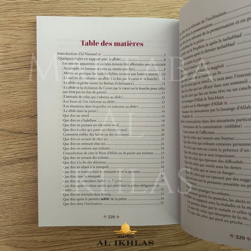 RÉSUMÉ D'AL ADHKAR - IMAM AN-NAWAWI - COLLECTION: LES INDISPENSABLES